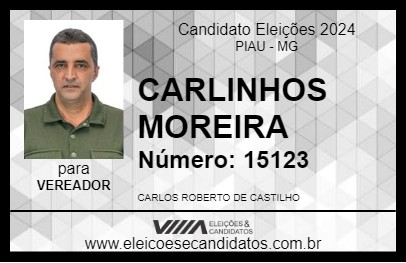 Candidato CARLINHOS MOREIRA 2024 - PIAU - Eleições