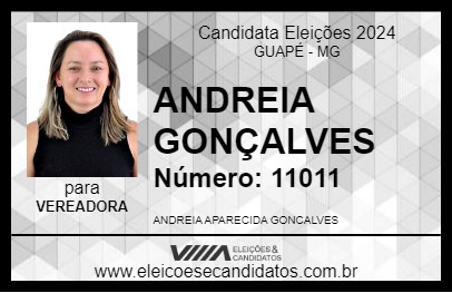 Candidato ANDREIA GONÇALVES 2024 - GUAPÉ - Eleições