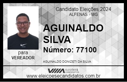 Candidato AGUINALDO SILVA 2024 - ALFENAS - Eleições