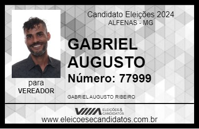 Candidato GABRIEL AUGUSTO 2024 - ALFENAS - Eleições