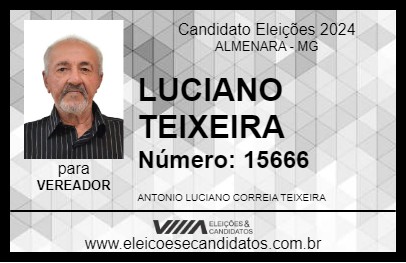 Candidato LUCIANO TEIXEIRA 2024 - ALMENARA - Eleições