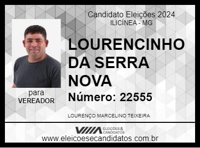 Candidato LOURENCINHO DA SERRA NOVA 2024 - ILICÍNEA - Eleições