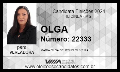 Candidato OLGA 2024 - ILICÍNEA - Eleições