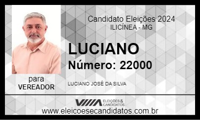 Candidato LUCIANO 2024 - ILICÍNEA - Eleições