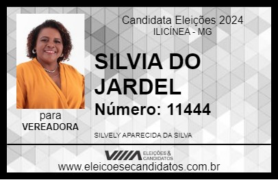 Candidato SILVIA DO JARDEL 2024 - ILICÍNEA - Eleições