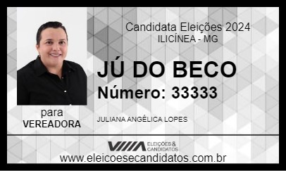 Candidato JÚ DO BECO 2024 - ILICÍNEA - Eleições