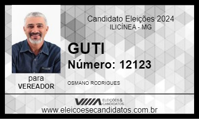 Candidato GUTI 2024 - ILICÍNEA - Eleições