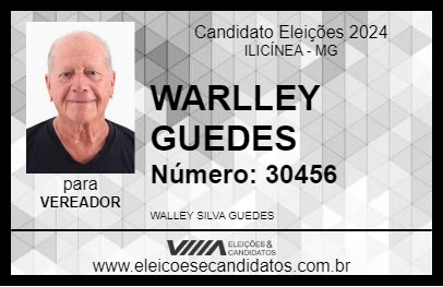 Candidato WARLLEY GUEDES 2024 - ILICÍNEA - Eleições