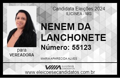 Candidato NENEM DA LANCHONETE 2024 - ILICÍNEA - Eleições