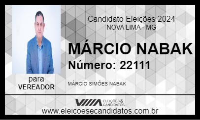 Candidato DELEGADO MÁRCIO NABAK 2024 - NOVA LIMA - Eleições