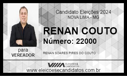 Candidato RENAN COUTO 2024 - NOVA LIMA - Eleições