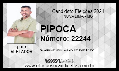 Candidato PIPOCA 2024 - NOVA LIMA - Eleições