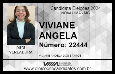 Candidato VIVIANE ANGELA 2024 - NOVA LIMA - Eleições