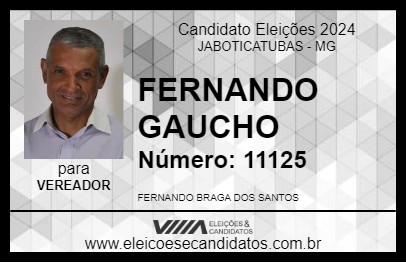 Candidato FERNANDO GAUCHO 2024 - JABOTICATUBAS - Eleições