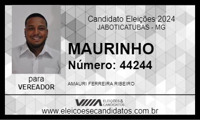 Candidato MAURINHO 2024 - JABOTICATUBAS - Eleições