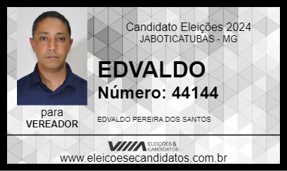 Candidato EDVALDO 2024 - JABOTICATUBAS - Eleições