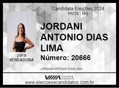 Candidato JORDANI ANTONIO DIAS LIMA 2024 - PATIS - Eleições