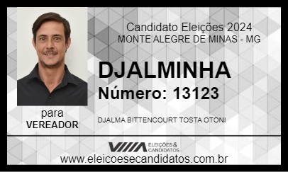 Candidato DJALMINHA 2024 - MONTE ALEGRE DE MINAS - Eleições