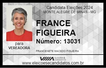 Candidato FRANCE FIGUEIRA 2024 - MONTE ALEGRE DE MINAS - Eleições