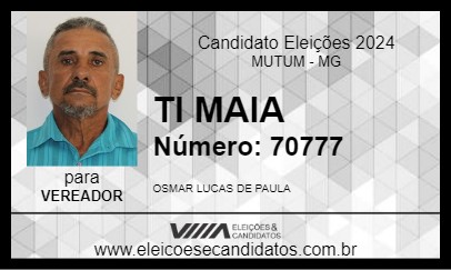 Candidato TI MAIA 2024 - MUTUM - Eleições