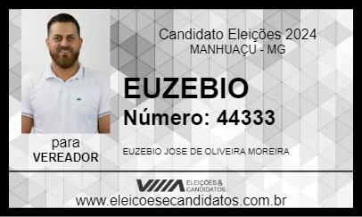 Candidato EUZEBIO 2024 - MANHUAÇU - Eleições