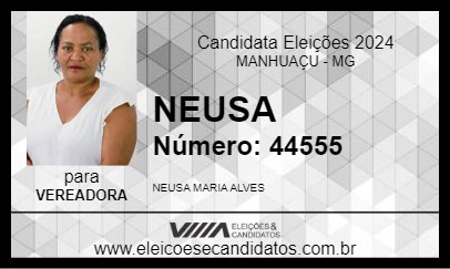 Candidato NEUSA 2024 - MANHUAÇU - Eleições