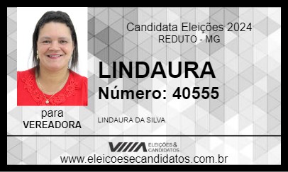 Candidato LINDAURA 2024 - REDUTO - Eleições