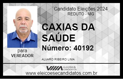 Candidato CAXIAS DA SAÚDE 2024 - REDUTO - Eleições