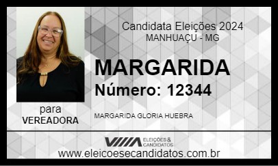 Candidato MARGARIDA 2024 - MANHUAÇU - Eleições