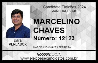 Candidato MARCELINO CHAVES 2024 - MANHUAÇU - Eleições