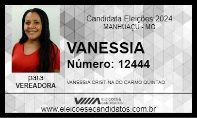 Candidato VANESSIA 2024 - MANHUAÇU - Eleições