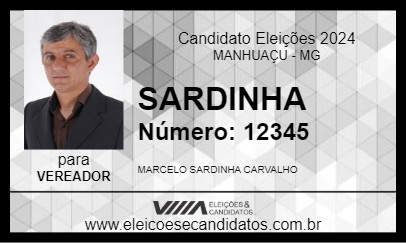 Candidato SARDINHA 2024 - MANHUAÇU - Eleições