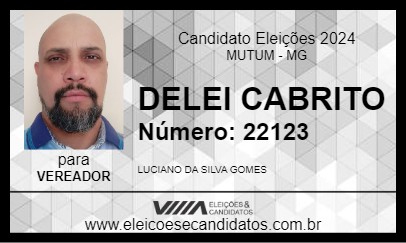 Candidato DELEI CABRITO 2024 - MUTUM - Eleições