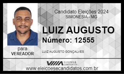 Candidato LUIZ AUGUSTO 2024 - SIMONÉSIA - Eleições