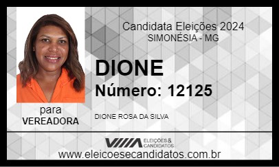 Candidato DIONE 2024 - SIMONÉSIA - Eleições