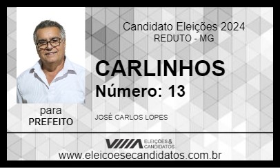 Candidato CARLINHOS 2024 - REDUTO - Eleições