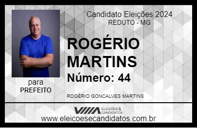 Candidato ROGÉRIO MARTINS 2024 - REDUTO - Eleições