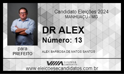 Candidato DR ALEX 2024 - MANHUAÇU - Eleições