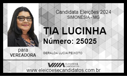 Candidato TIA LUCINHA 2024 - SIMONÉSIA - Eleições