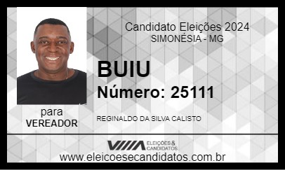 Candidato BUIU 2024 - SIMONÉSIA - Eleições