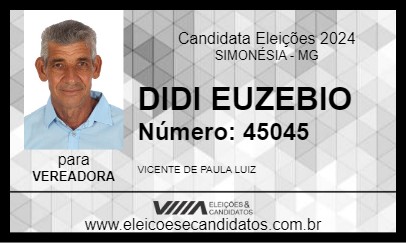 Candidato DIDI EUZEBIO 2024 - SIMONÉSIA - Eleições