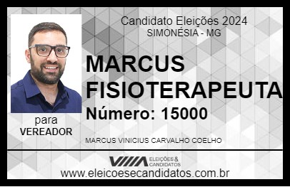 Candidato MARCUS FISIOTERAPEUTA 2024 - SIMONÉSIA - Eleições