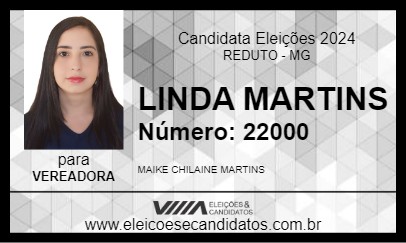 Candidato LINDA MARTINS 2024 - REDUTO - Eleições