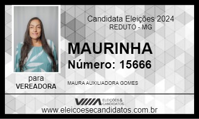 Candidato MAURINHA 2024 - REDUTO - Eleições