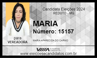 Candidato MARIA 2024 - REDUTO - Eleições