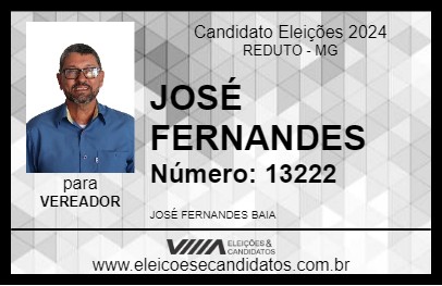 Candidato JOSÉ FERNANDES 2024 - REDUTO - Eleições