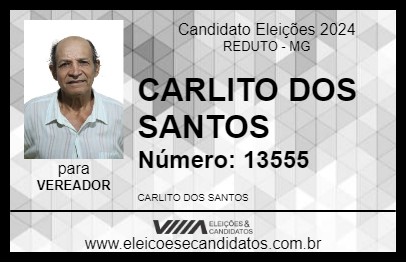 Candidato CARLITO DOS SANTOS 2024 - REDUTO - Eleições