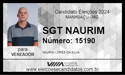 Candidato SGT NAURIM 2024 - MANHUAÇU - Eleições