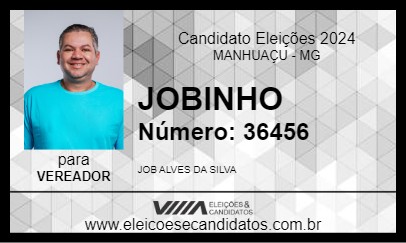 Candidato JOBINHO 2024 - MANHUAÇU - Eleições