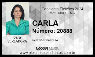 Candidato CARLA 2024 - MANHUAÇU - Eleições